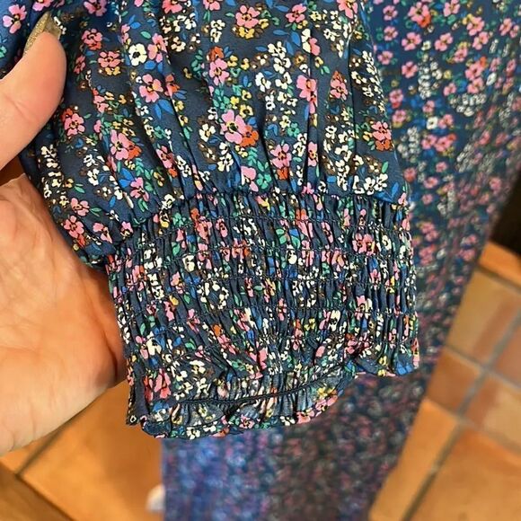 Boden Iris Midi Dress Galaxy Blue, Pretty Floral, 10L! - Picture 5 of 12